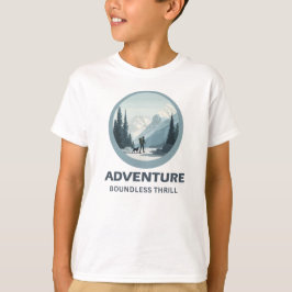 ADVENTURE – 無限のスリル | 高級コットンTシャツ Tシャツ
