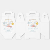 Adventure Airplane Hot Air Balloon Baby Shower  フェイバーボックス (見開き)