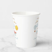 Adventure Airplane Hot Air Balloon Baby Shower 紙コップ (左)