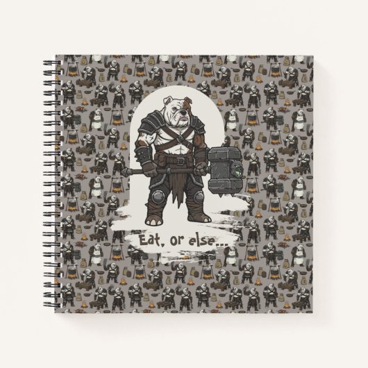 adventure American Bulldog gladiator dog T-Shirt ノートブック (正面)