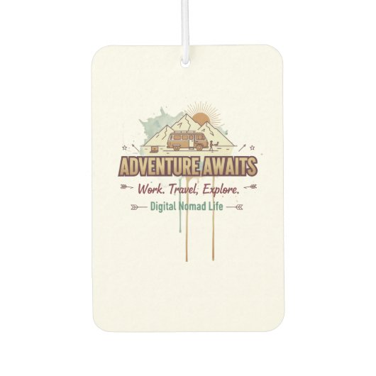 Adventure Awaits  カーエアーフレッシュナー (正面)