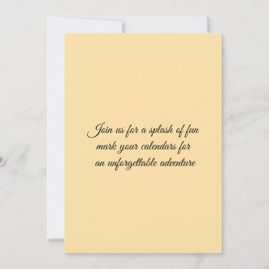 Adventure Awaits 招待状 (裏面)