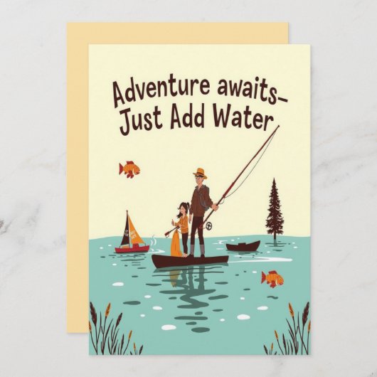 Adventure Awaits 招待状 (正面/裏面)