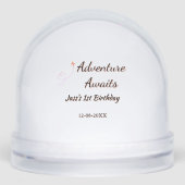 Adventure awaits 1st birthday name date planeretro (正面)