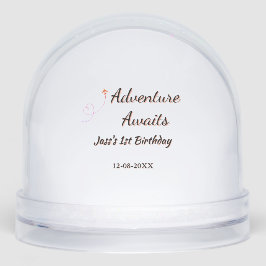 Adventure awaits 1st birthday name date planeretro