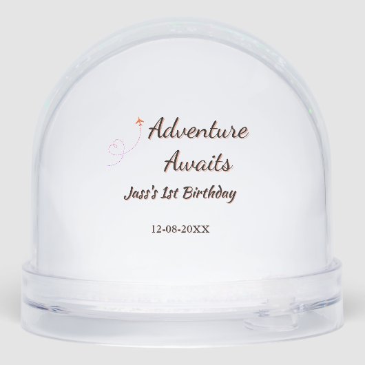 Adventure awaits 1st birthday name date planeretro (裏面)