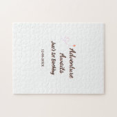 Adventure awaits 1st birthday name date planeretro ジグソーパズル (横)