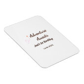 Adventure awaits 1st birthday name date planeretro マグネット (右側)