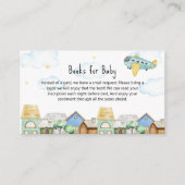 Adventure Awaits Aviator Books For Baby Shower  エンクロージャーカード (正面)