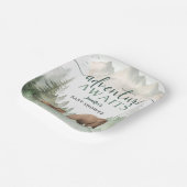 Adventure Awaits Baby Shower Woodland ペーパープレート (傾斜あり)