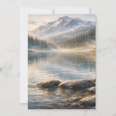 Adventure Awaits Bear & Cub Woodland Baby Shower 招待状 (裏面)