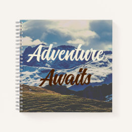 Adventure Awaits Berge Notizbuch ノートブック