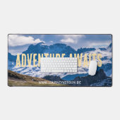 Adventure awaits Bergpanorama デスクマット (キーボード&マウス)