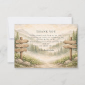 Adventure Awaits Bridal Shower サンキューカード (正面)