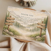 Adventure Awaits Bridal Shower サンキューカード