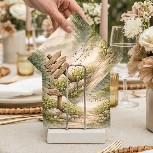 Adventure Awaits Bridal Shower スタンダードカクテルナプキン