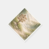 Adventure Awaits Bridal Shower スタンダードカクテルナプキン (角)