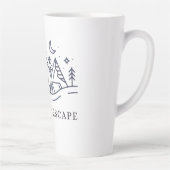 "Adventure Awaits Camping Graphic カフェラテマグ (右)