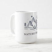 "Adventure Awaits Camping Graphic コーヒーマグカップ (正面左)