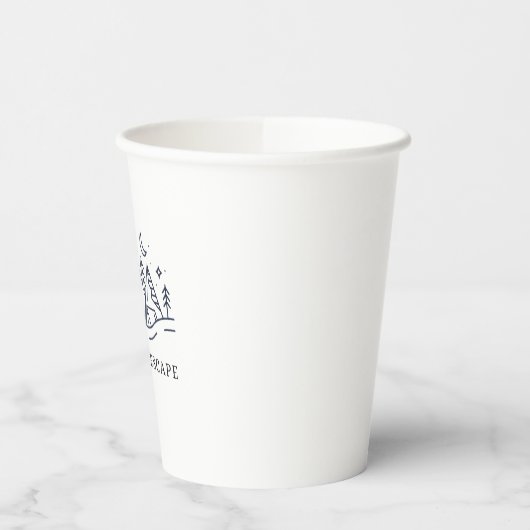 "Adventure Awaits Camping Graphic 紙コップ (左)