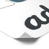 Adventure Awaits Camping Truck Camper Art ポスター (角)