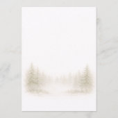 Adventure Awaits Clothesline Woodland Baby Shower 招待状 (裏面)