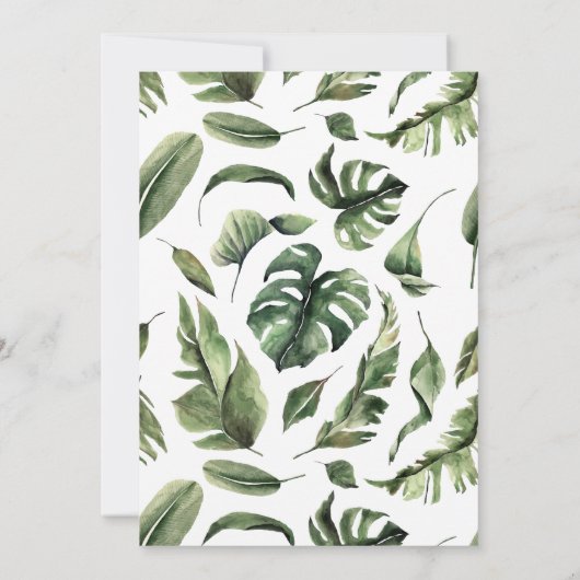 Adventure Awaits | Cute Safari Animals Baby Shower 招待状 (裏面)