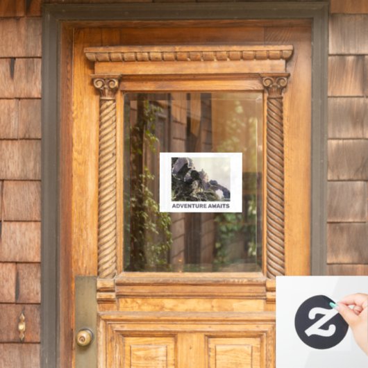 Adventure Awaits. Fantasy landscape ウィンドウサイン (ホームデコレーション)