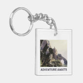 Adventure Awaits. Fantasy landscape キーホルダー (正面左)