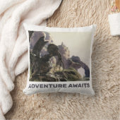 Adventure Awaits. Fantasy landscape クッション (ブランケット)
