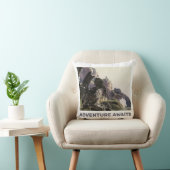 Adventure Awaits. Fantasy landscape クッション (椅子)