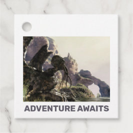 Adventure Awaits. Fantasy landscape フェイバータグ