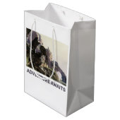 Adventure Awaits. Fantasy landscape ミディアムペーパーバッグ (裏面アングル)