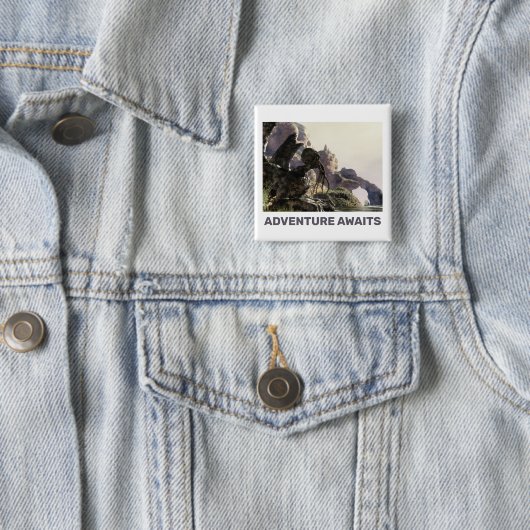 Adventure Awaits. Fantasy landscape 缶バッジ (インサイチュ)