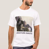 Adventure Awaits. Fantasy landscape Tシャツ (正面)
