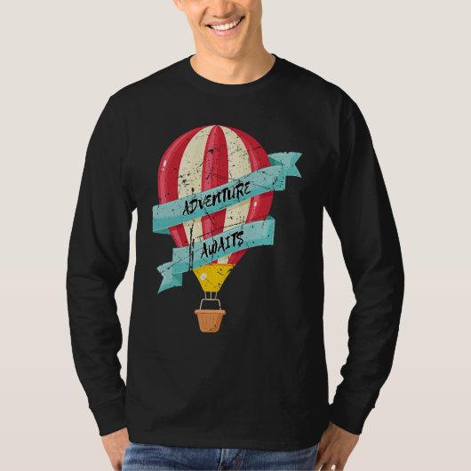 Adventure Awaits Hot Air Balloon Festival Ballooni Tシャツ (正面)