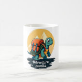 Adventure Awaits is Hiking Adventures is Outdoor A コーヒーマグカップ (中央)