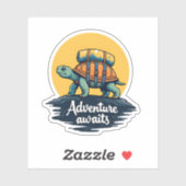 Adventure Awaits is Hiking Adventures is Outdoor A シール (シート)