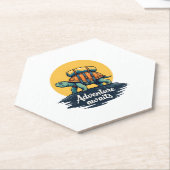 Adventure Awaits is Hiking Adventures is Outdoor A ペーパーコースター (アングル)