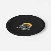 Adventure Awaits is Hiking Adventures is Outdoor A ペーパープレート (アングル)