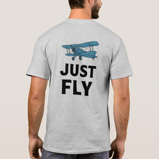 Adventure_Awaits_Just_Fly Tシャツ (裏面)