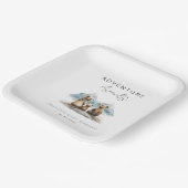 Adventure Awaits Mountains Baby Shower Party ペーパープレート (傾斜あり)