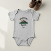 Adventure Awaits Mountains Personalized  Bodysuit ベビーボディスーツ
