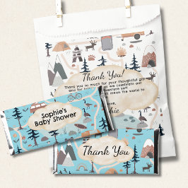 Adventure Awaits, Oh Boy Baby Shower Wrapper