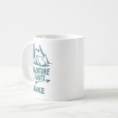 Adventure Awaits Personalized Camping Coffee コーヒーマグカップ (正面左)