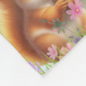 Adventure Awaits Personalized Woodland Animal Gift フリースブランケット (角)