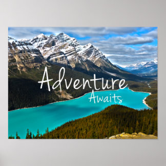 Adventure Awaits Peyto Lake ポスター