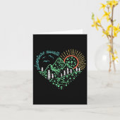 Adventure Awaits Shirt Explore More Nature Hiking  カード (黄色い花)