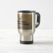 Adventure Awaits Travel Mug – Customizable Gift トラベルマグ (正面右)