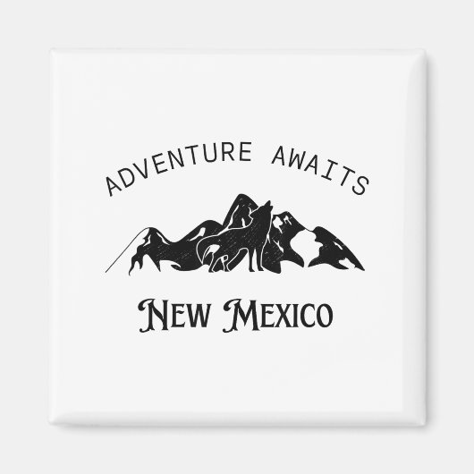 Adventure Awaits Vacation Travel New Mexico  マグネット (正面)